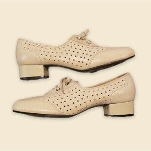 Vintage Cottagecore Coquette Cream Beige Shoes